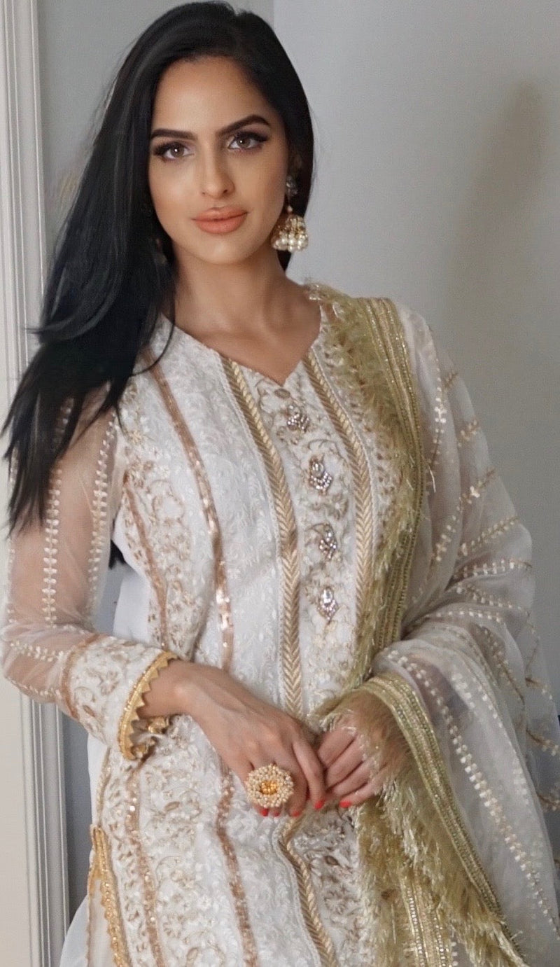 White Beautiful Anarkaili Dress,indian Pakistani Dress for Girl,party  Wear,traditional Fancy Dress,wedding Dress, Bollywood Reception Dress -  Etsy Finland